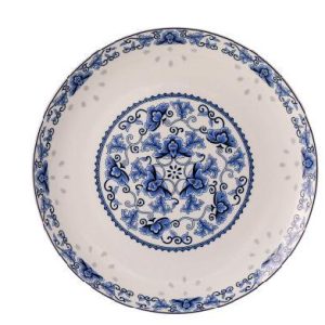 Classic Blue Floral Porcelain Plate