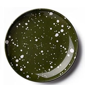 Olive Night Sky Splatter Plate